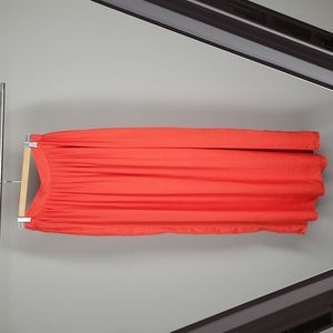 BCBG Long Flowing Bright Red Skirt